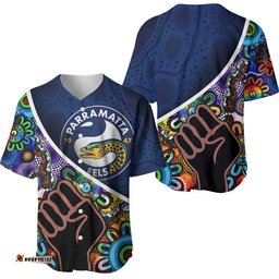 Parramatta Eels Baseball Jersey Shirt Eels Indigenous Aboriginal