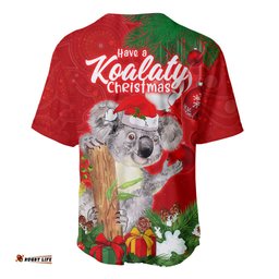 Koala Lover Baseball Jersey Shirt Australia Merry Christmas Aboriginal