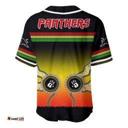 Panthers Baseball Jersey Shirt Go The Mighty Penrith Aboriginal Ver.02