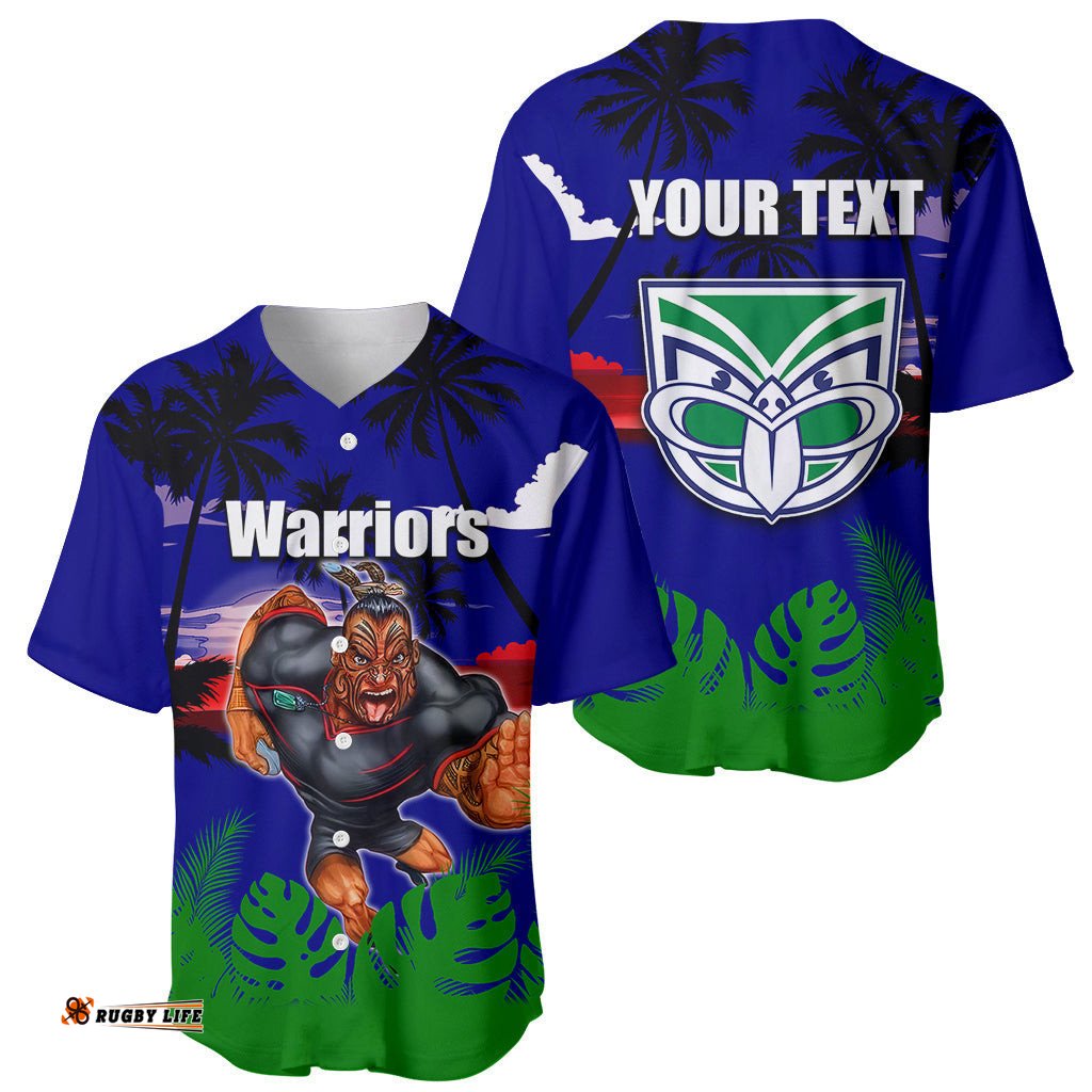 NRL Warriors Baseball Jersey Shirt Summer Vibe Style
