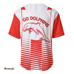 Dolphins Rugby Baseball Jersey Shirt Sporty Simple Style