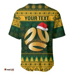 Personalised Australia Matildas Christmas Baseball Jersey Shirt Merry Xmas National Color