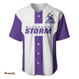 Storm Rugby Baseball Jersey Shirt White Sporty Go Storm