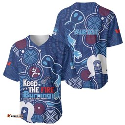NAIDOC Week Baseball Jersey Shirt NSW Blues Platypus