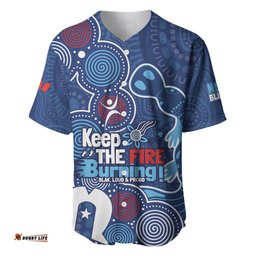 NAIDOC Week Baseball Jersey Shirt NSW Blues Platypus