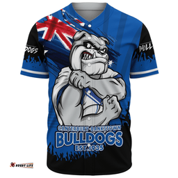 Amazing Aussie Canterbury Bankstown Bulldogs Heart Of A Fighter Tough And Fearless Baseball Shirt