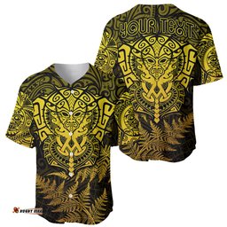 New Zealand Rugby Baseball Jersey Shirt Silver Fern All Black Mix Ta Moko Gold Style 02