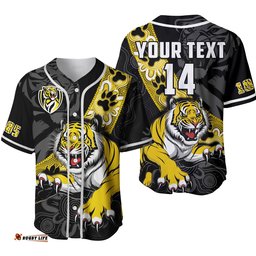 Custom Text And Number Richmond Football Baseball Jersey Shirt Tigers 1885 Indigenous Basic Style Ver.02