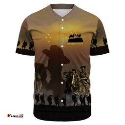 Anzac Day Keep The Spirit Alive Baseball Jersey Shirt