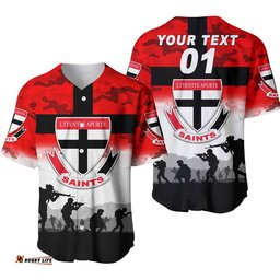 Custom Personalised Ltyentye Apurte ANZAC Baseball Jersey Shirt Simple Style Saints