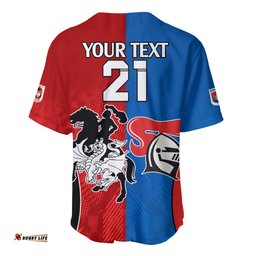 NRL Dragons and Knights Sporty Style Baseball Jersey Shirt