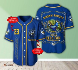Personalized Parramatta Eels Baseball Jersey Shirt National I Am A Fan Football League Custom NRL