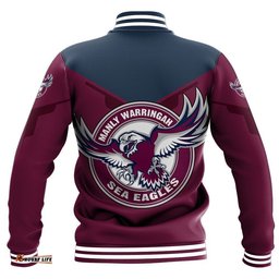 Manly Warringah Sea Eagles Baseball Jacket Drinking style - NRL