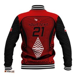 Custom Tonga Rugby Baseball Jacket Go Champions World Cup 2023 Ngatu Unique