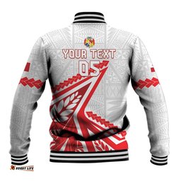 Custom Tonga Rugby 2024 Pacific Baseball Jacket Go Ikale Tahi