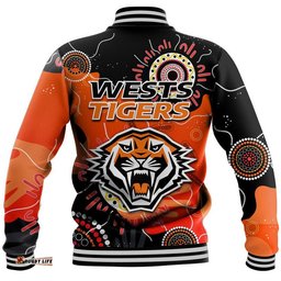 Wests Tigers Indigenous Aboriginal Rugby Baseball Jacket