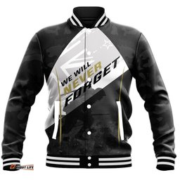 Vibe Hoodie Clothing - Custom Anzac Day We Will Never Forget Baseball Jacket