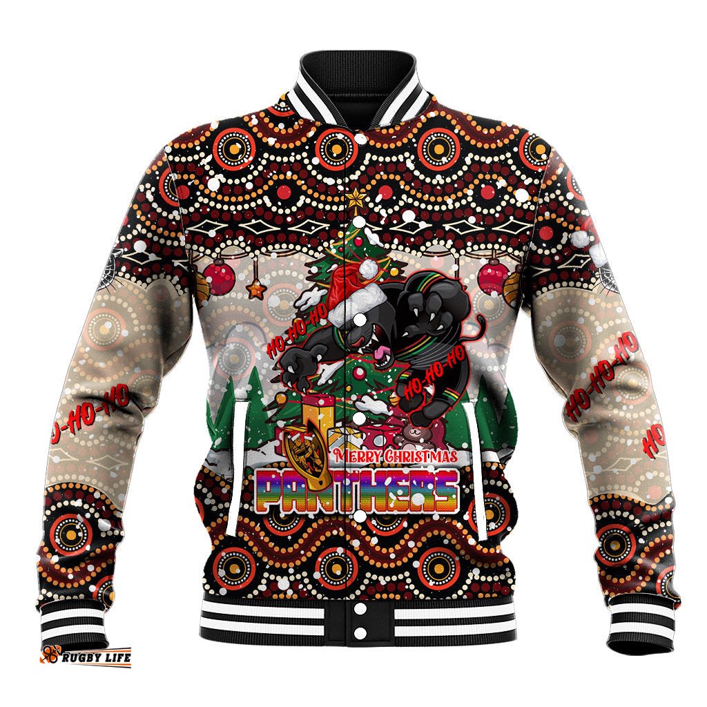Penrith Panthers Christmas Baseball Jacket Rugby Australia Mascot DT02