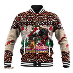 Penrith Panthers Christmas Baseball Jacket Rugby Australia Mascot DT02