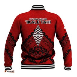 Tonga Rugby Baseball Jacket Proud Tongan Ngatu Kupesi World Cup 2023 No2