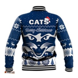 Cats Football Christmas Baseball Jacket Geelong Aboriginal Painting