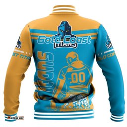 Gold Coast Titans Baseball Jacket Personalized Pentagon Style- NRL