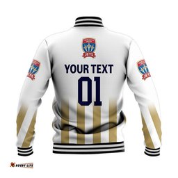 Custom Personalised Newcastle Jets Baseball Jacket Soccer Club Original Style - Blue