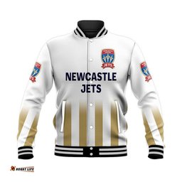 Custom Personalised Newcastle Jets Baseball Jacket Soccer Club Original Style - Blue