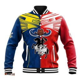 Custom NRL Cowboys Combine Dragon Rugby Baseball Jacket Sporty Style