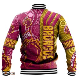 Vibe Hoodie Clothing - Brisbane Broncos Sporty Style Baseball Jackets