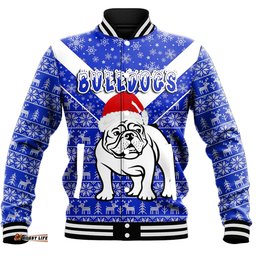 Vibe Hoodie Clothing - Canterbury-Bankstown Bulldogs Christmas Baseball Jackets