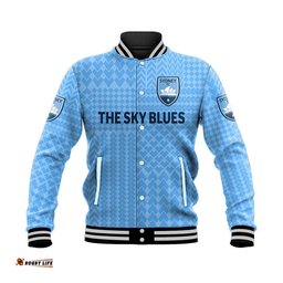 Custom Personalised Sydney The Sky Blues Baseball Jacket Soccer Club Original Style - Blue