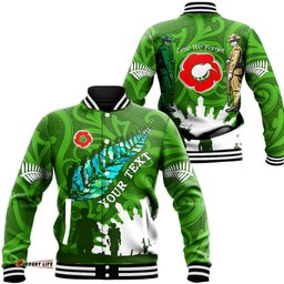 Vibe Hoodie Clothing - Custom New Zealand Anzac Walking In The Sun Baseball Jacket