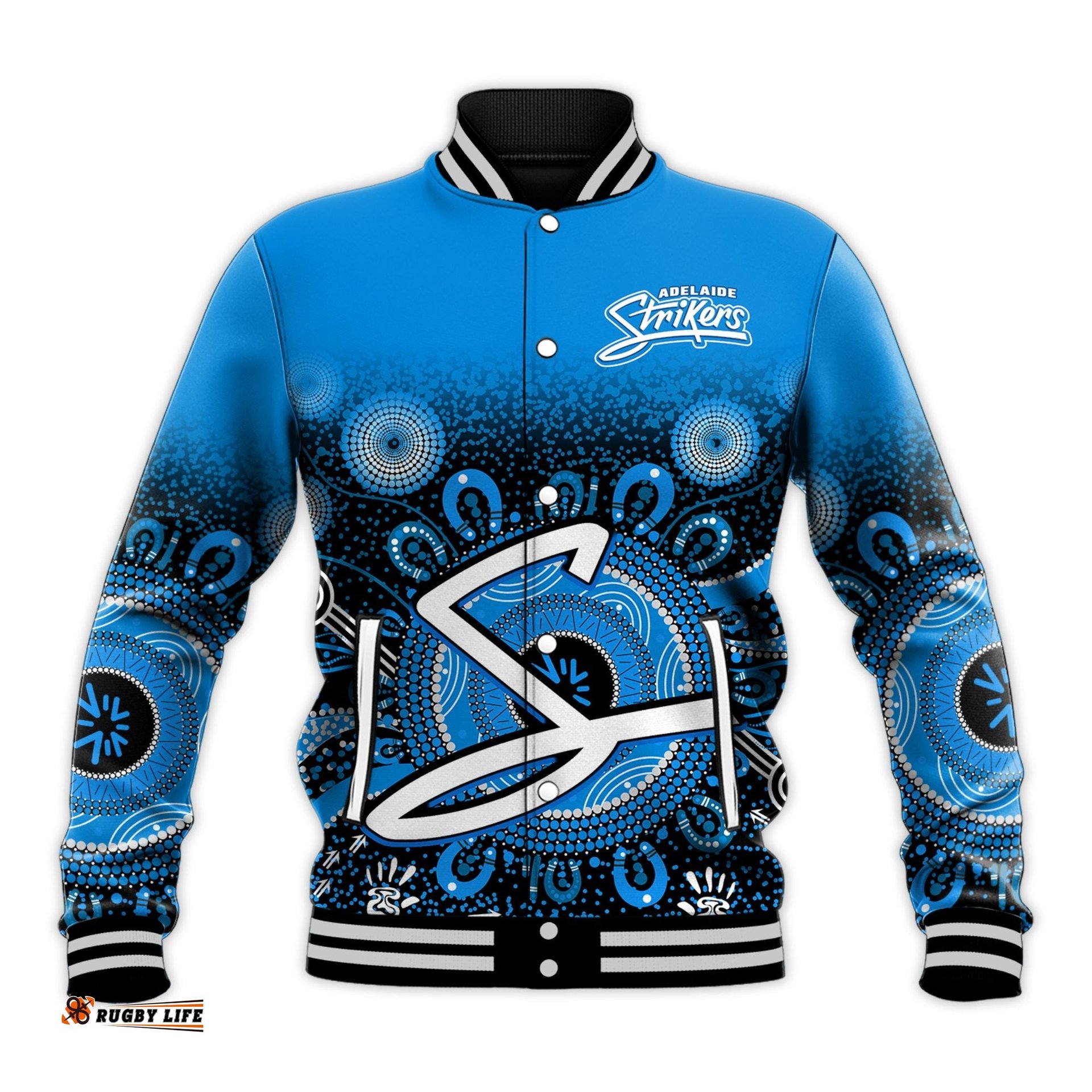 Adelaide Strikers Baseball Jacket Aboriginal Sunshine