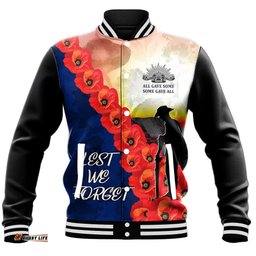 Vibe Hoodie Clothing - Anzac Day All Gave Some Baseball Jacket