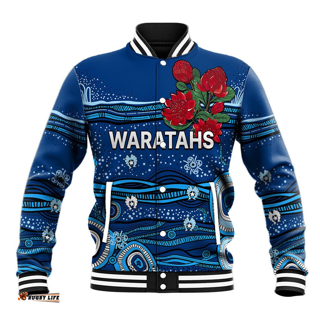 NSW Waratahs Rugby Baseball Jacket Aboriginal Indigenous
