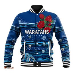 NSW Waratahs Rugby Baseball Jacket Aboriginal Indigenous