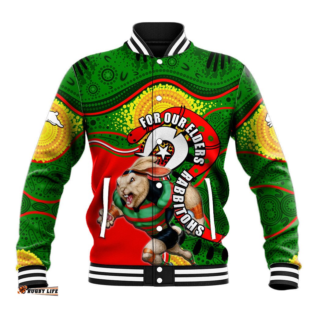 Rabbitohs Mascot NRL Baseball Jacket NAIDOC