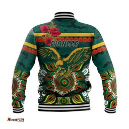 Pioneer Football Club ANZAC Baseball Jacket Indigenous Vibes