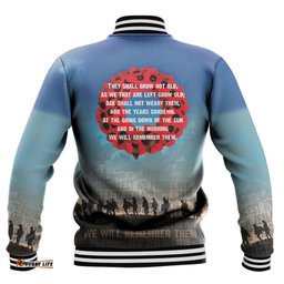 Vibe Hoodie Clothing - Anzac Lest We Forget The Light Horse Baseball Jacket