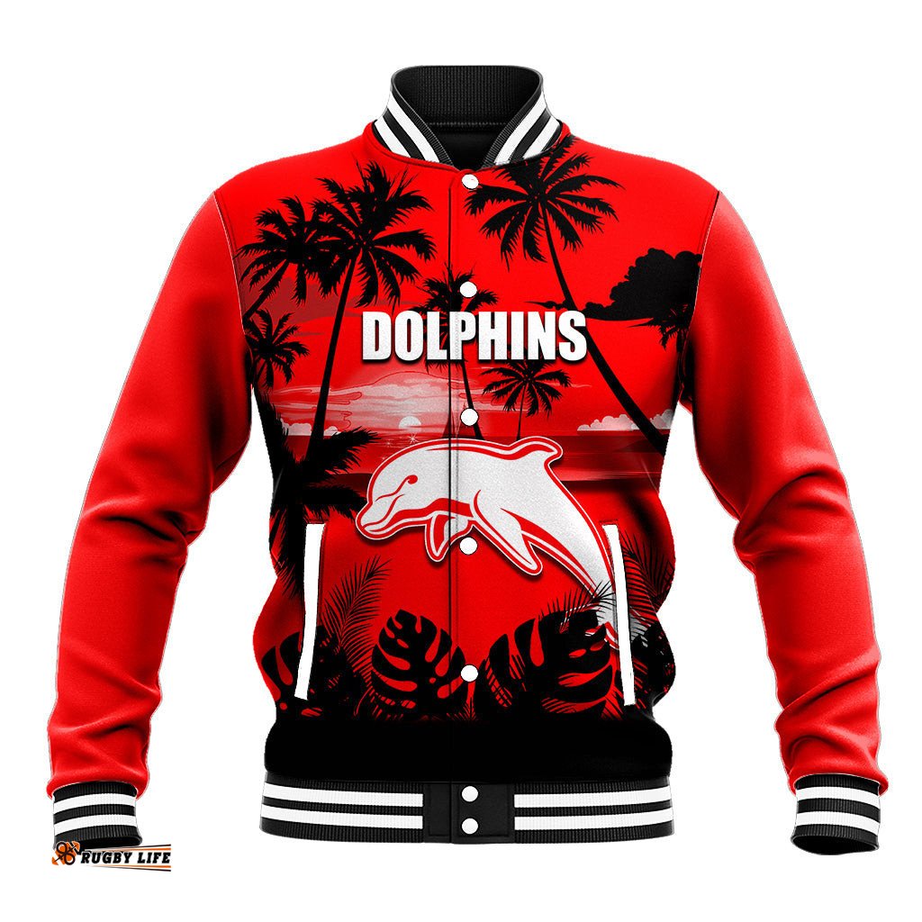 NRL Dolphins Baseball Jacket Summer Vibe Style
