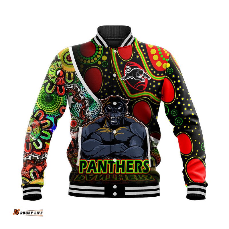 Penrith Panthers Baseball Jacket Strong Panthers Legend With Special Aboriginal Style