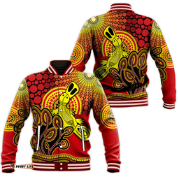 Aboriginal Platypus Baseball Jacket Tree On The Hill Sunshine