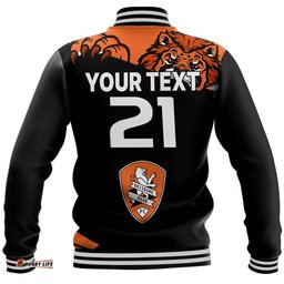 Custom Personalised Brisbane Roar Soccer Baseball Jacket The Roar Mascot