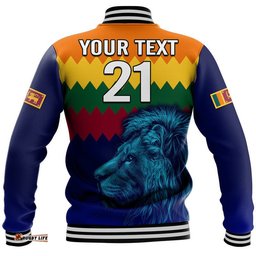 Custom Personalised Sri Lanka The Lions Cricket Baseball Jacket