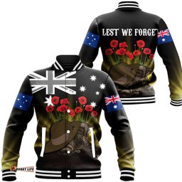 Vibe Hoodie Clothing - Anzac Day Hat & Boots Baseball Jacket