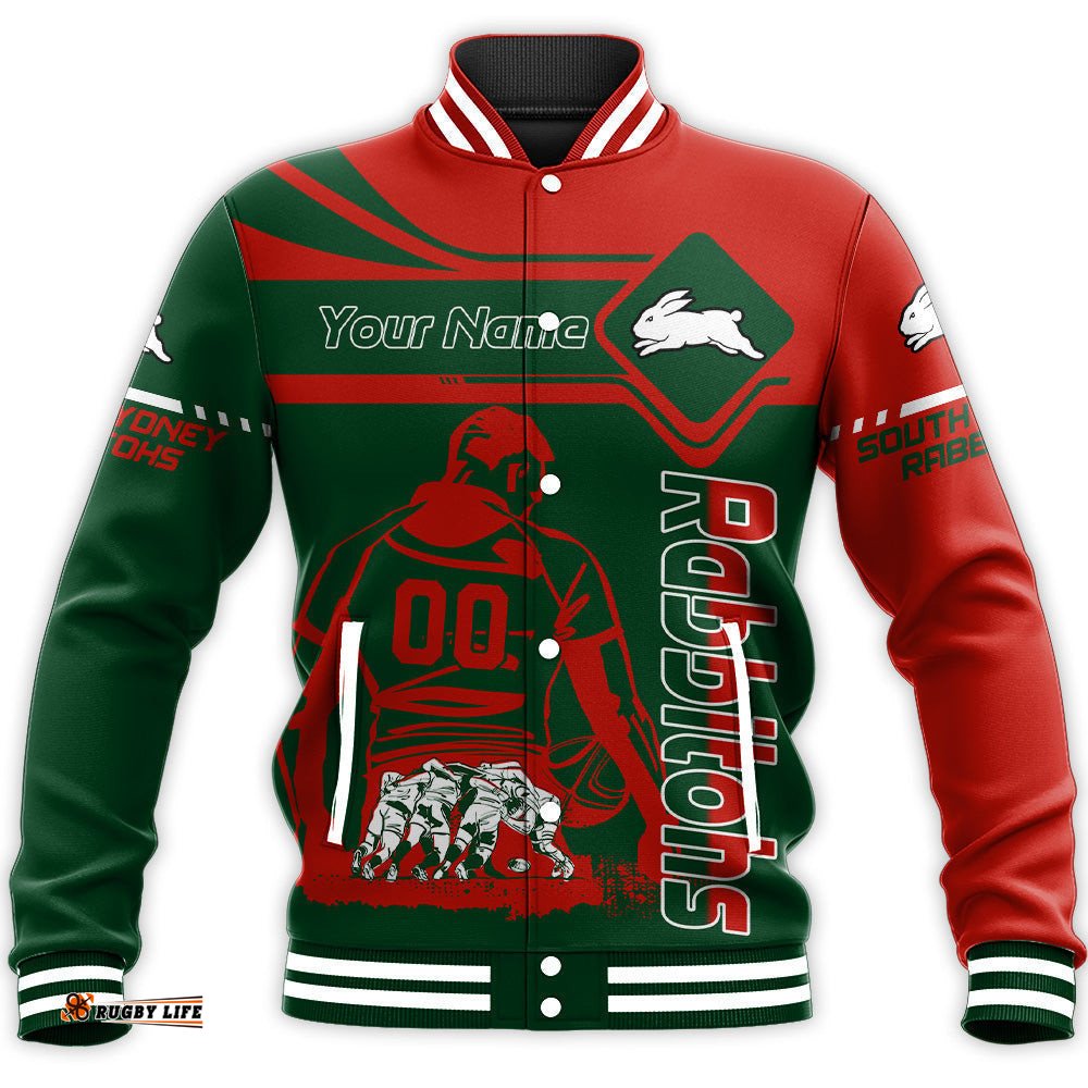 South Sydney Rabbitohs Baseball Jacket Personalized Pentagon Style- NRL