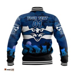 Custom Personalised GeelongCats ANZAC Baseball Jacket Simple Style