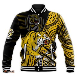 Richmond Football Baseball Jacket Aboriginal Go The Tigers Premiers