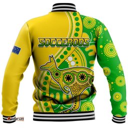 Australia Kangaroo Soccer World Cup Baseball Jacket Socceroos Aboriginal